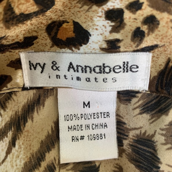 Ivy & Annabelle Satin Animal Print Sleepshirt - Picture 8 of 10